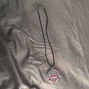 U.S.A. peace necklace